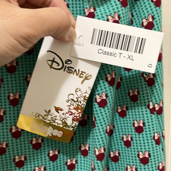 LuLaRoe green Disney mini mouse print T-shirt (sz XL) - Picture 4 of 7
